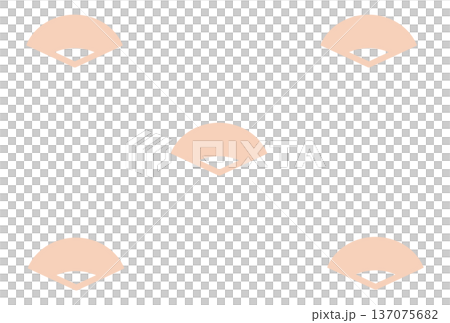 薄いオレンジ色のシンプルな扇の背景 薄いオレンジ色のシンプルな扇の背景 137075682