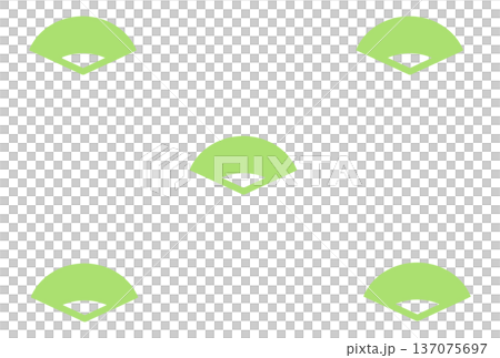 Yellow-green simple fan background Yellow-green simple fan background 137075697