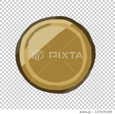 Golden coin (coin/medal) Simple and relaxed hand-drawn illustration material Golden coin (coin/medal) Simple and relaxed hand-drawn illustration material 137076394