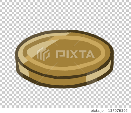 Golden coin (coin/medal) Simple and relaxed hand-drawn illustration material Golden coin (coin/medal) Simple and relaxed hand-drawn illustration material 137076395