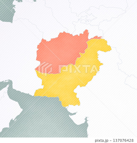Map of Pakistan and Afghanistan Map of Pakistan and Afghanistan 137076428