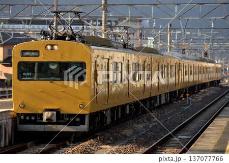 引退間近の伯備線115系普通電車6両　 137077766