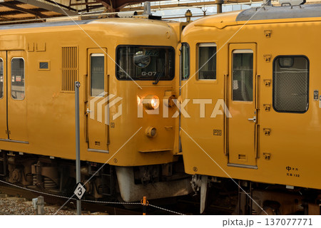 引退間近の伯備線115系普通電車 137077771