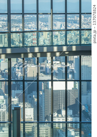高層ビルの展望台から望む都市風景のイメージ 高層ビルの展望台から望む都市風景のイメージ 137078824