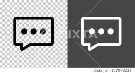 Simple speech bubble icon illustration Input Simple speech bubble icon illustration Input 137079222
