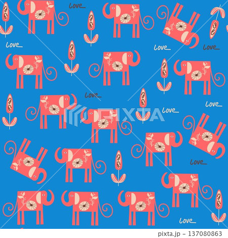 Abstract elephants seamless pattern. jpg Abstract elephants seamless pattern. jpg 137080863