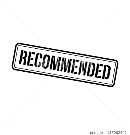 Recommended Stamp, Recommended Grunge Square Sign Recommended Stamp, Recommended Grunge Square Sign 137082442