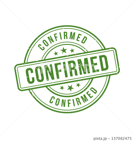 Confirmed Stamp, Confirmed Grunge Round Sign 137082473