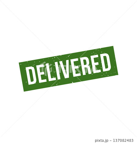 Delivered Stamp, Delivered Grunge Square Sign Delivered Stamp, Delivered Grunge Square Sign 137082483