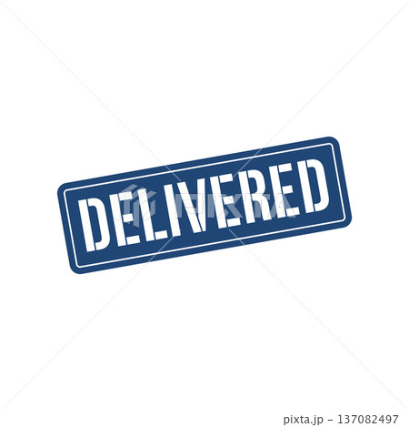 Delivered Stamp, Delivered Grunge Square Sign Delivered Stamp, Delivered Grunge Square Sign 137082497