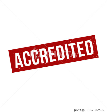 Accredited Stamp, Accredited Grunge Square Sign Accredited Stamp, Accredited Grunge Square Sign 137082507