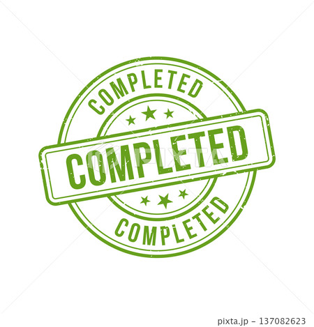 Completed Stamp, Completed Grunge Round Sign Completed Stamp, Completed Grunge Round Sign 137082623
