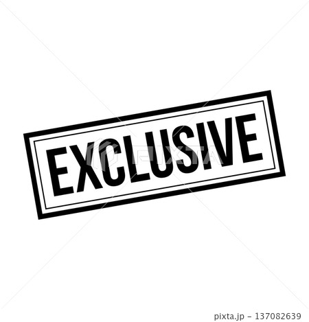 Exclusive Stamp, Exclusive Grunge Square Sign 137082639