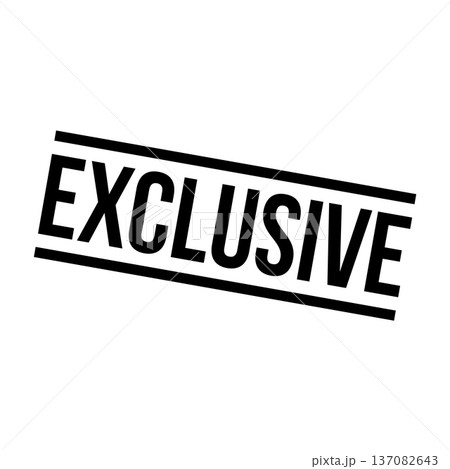 Exclusive Stamp, Exclusive Grunge Square Sign Exclusive Stamp, Exclusive Grunge Square Sign 137082643