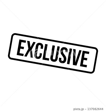Exclusive Stamp, Exclusive Grunge Square Sign Exclusive Stamp, Exclusive Grunge Square Sign 137082644