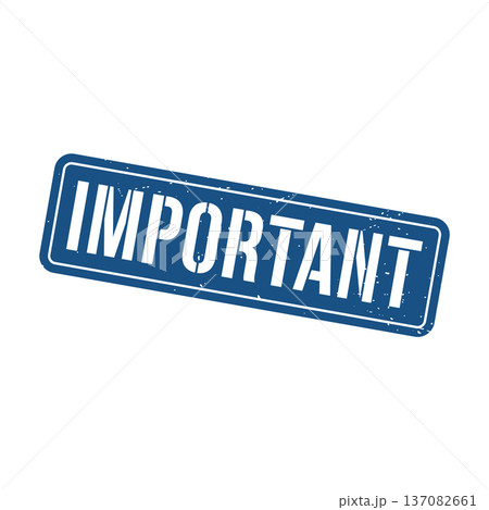 Important Stamp, Important Grunge Square Sign 137082661