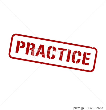 Practice Stamp, Practice Grunge Square Sign 137082684