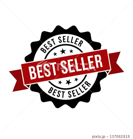 Best Seller Stamp, Best Seller Grunge Round Sign 137082818