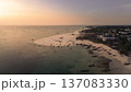 Top view of Kendwa beach in Zanzibar during sunset 137083330