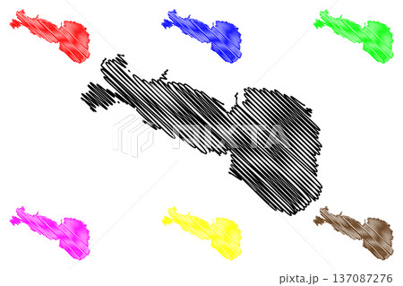 Rennesoy island (Kingdom of Norway) map vector illustration, scribble sketch Rennesoy map Rennesoy island (Kingdom of Norway) map vector illustration, scribble sketch Rennesoy map 137087276