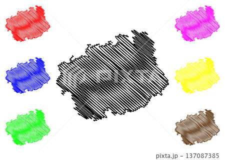 Selbjorn island (Kingdom of Norway) map vector illustration, scribble sketch Selbjorn map Selbjorn island (Kingdom of Norway) map vector illustration, scribble sketch Selbjorn map 137087385