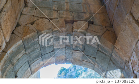 Ancient Stone Archway of a Ruined Structure in Demre, Turkey. Ancient Stone Archway of a Ruined Structure in Demre, Turkey. 137088120