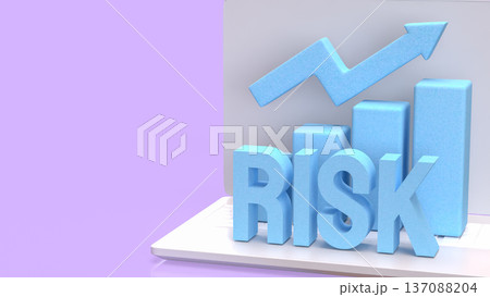 Digital Investment Risk and Online Growth Concept 3d render. 137088204
