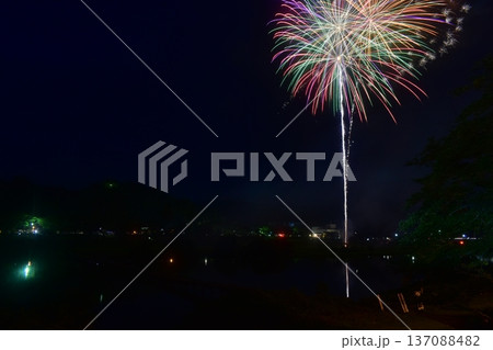 島根　木次夏祭り　花火　打ち上げ花火 137088482