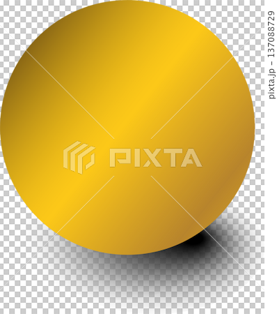 Gold paper circle and shadow Gold paper circle and shadow 137088729