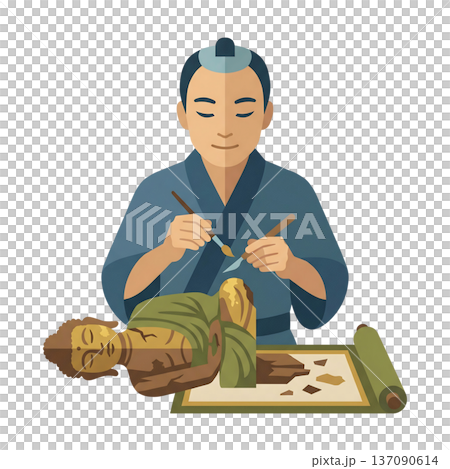 這是工匠們精心修復文化遺產的典範。 137090614