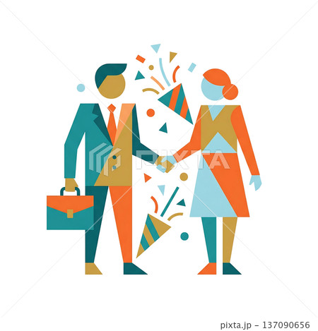 円滑な退職支援を象徴するアイコン 円滑な退職支援を象徴するアイコン 137090656