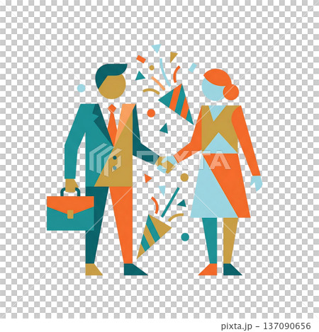 象徵平穩退休保障的圖標 137090656