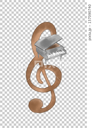 鋼琴音符 137090740