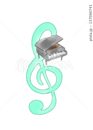 ピアノの付いた音符 137090741