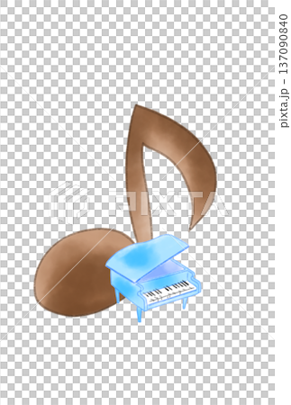 鋼琴音符 137090840