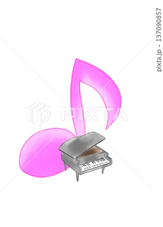 ピアノの付いた音符 137090857