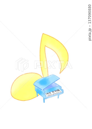 ピアノの付いた音符 137090880