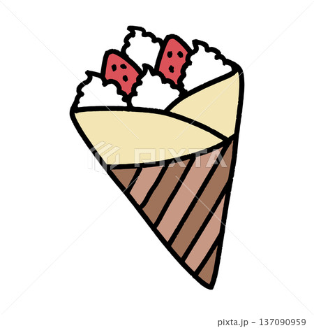 苺クレープ 137090959