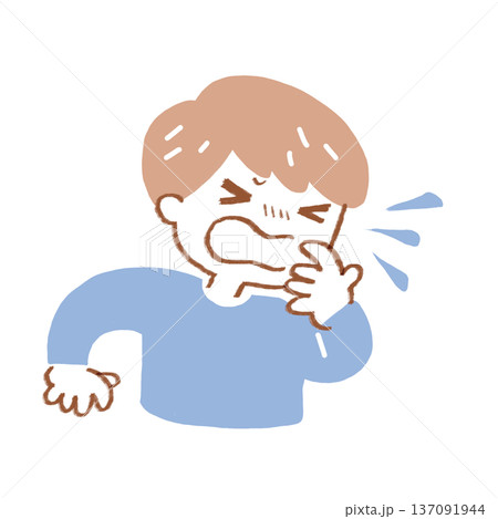 くしゃみをする人 137091944