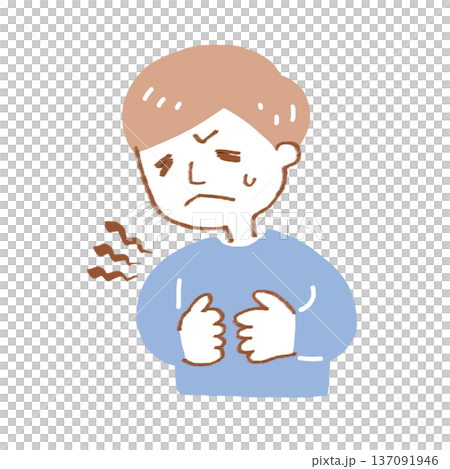 Someone with a stomach ache 137091946