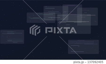 Futuristic Transparent Glass UI 137092405