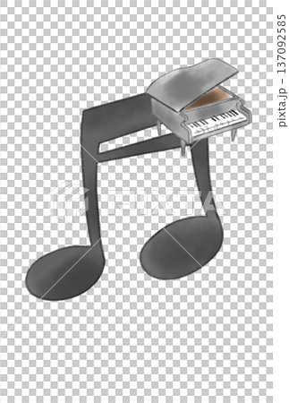 鋼琴音符 137092585