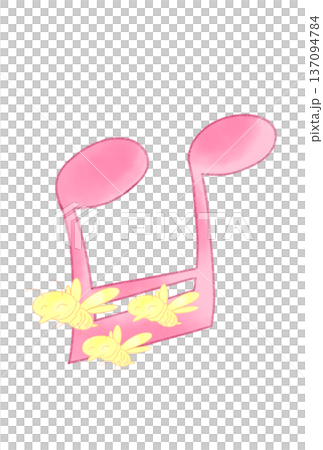 Musical note with bees Musical note with bees 137094784