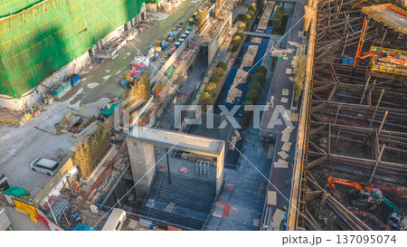 Kai Tak Construction Zone Expands Beside Tall Modern Residential Towers Feb 15 2026 137095074