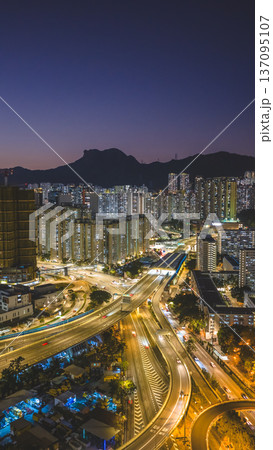 Choi Hung Interchange Curves Through Dense Kowloon Urban Landscape Feb 15 2026 137095107