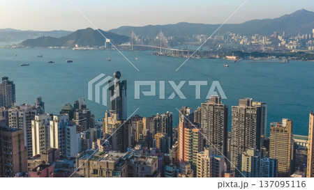 Belcher Bay Waterfront Overlooks Vibrant Western Hong Kong Skyline Feb 14 2026 Belcher Bay Waterfront Overlooks Vibrant Western Hong Kong Skyline Feb 14 2026 137095116