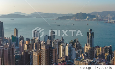 Belcher Bay Waterfront Overlooks Vibrant Western Hong Kong Skyline Feb 14 2026 Belcher Bay Waterfront Overlooks Vibrant Western Hong Kong Skyline Feb 14 2026 137095210