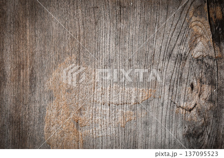 dirty brown old wood texture, timber plank background 137095523