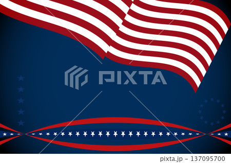 Waving American Flag Background With Stars, Stripes And Patriotic Red White Blue Design Waving American Flag Background With Stars, Stripes And Patriotic Red White Blue Design 137095700