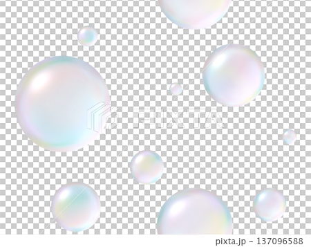 Soap bubble seamless pattern A 137096588